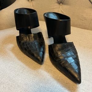 VINCE Mules in Black!